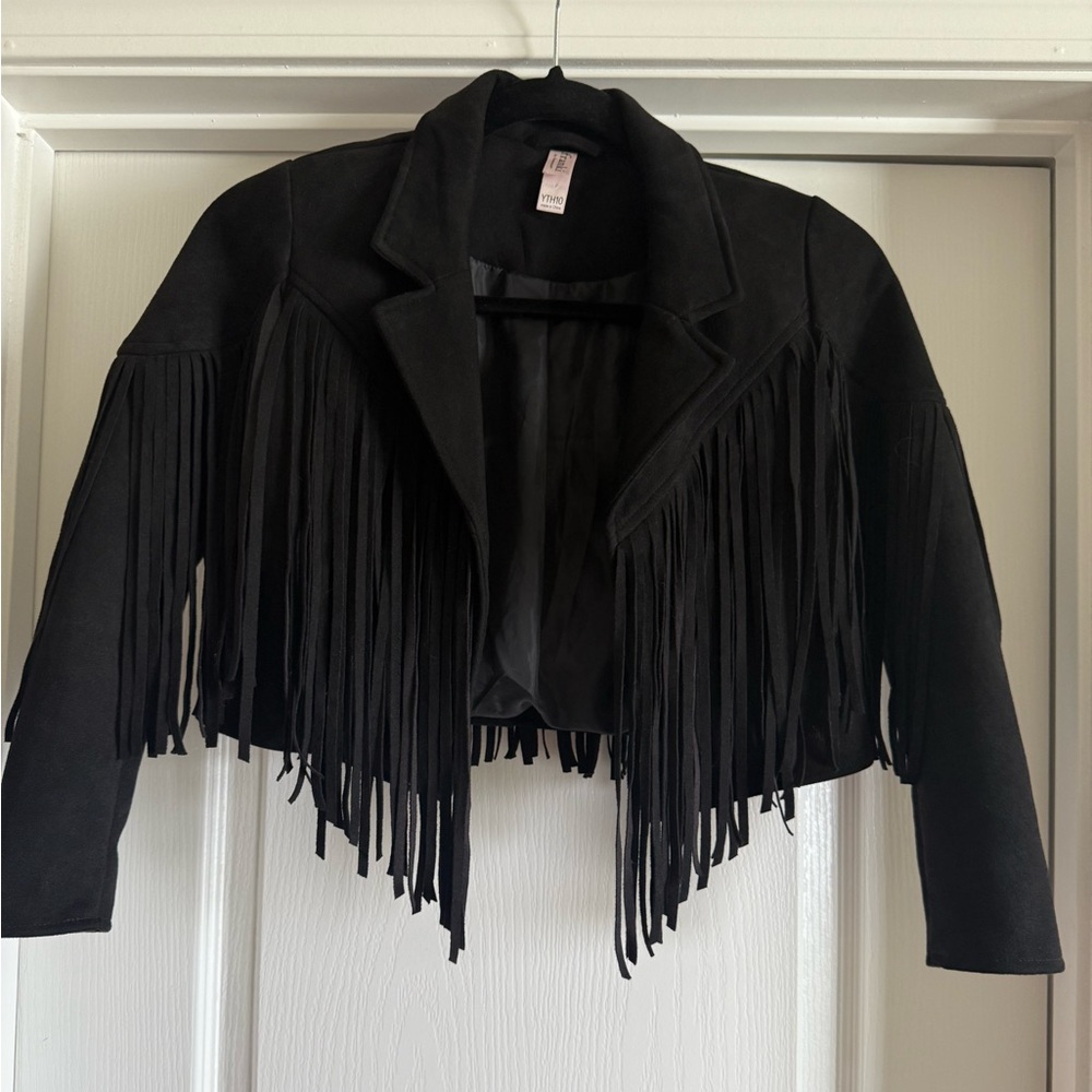 Black Fringe Women's Jacket
